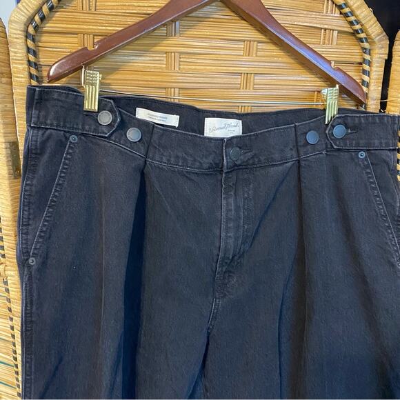 Universal Thread Black extra Wide-Leg adjust waist trouser Pants fair trade 17 - Picture 8 of 11